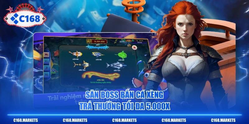 Mẹo Chơi Bắn Cá Xèng Khuấy Động Đại Dương Săn Thưởng 5.000X 3 Săn boss Bắn Cá Xèng trả thưởng tối đa 5.000X